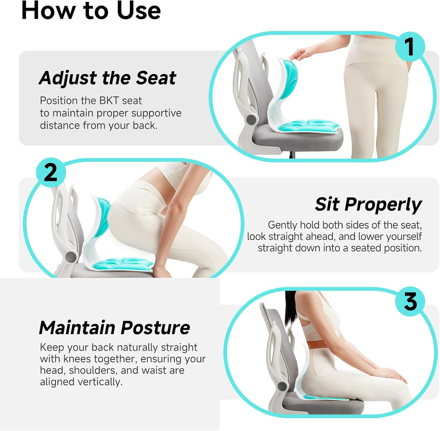Premium Memory Foam Back Support thumbnail 7
