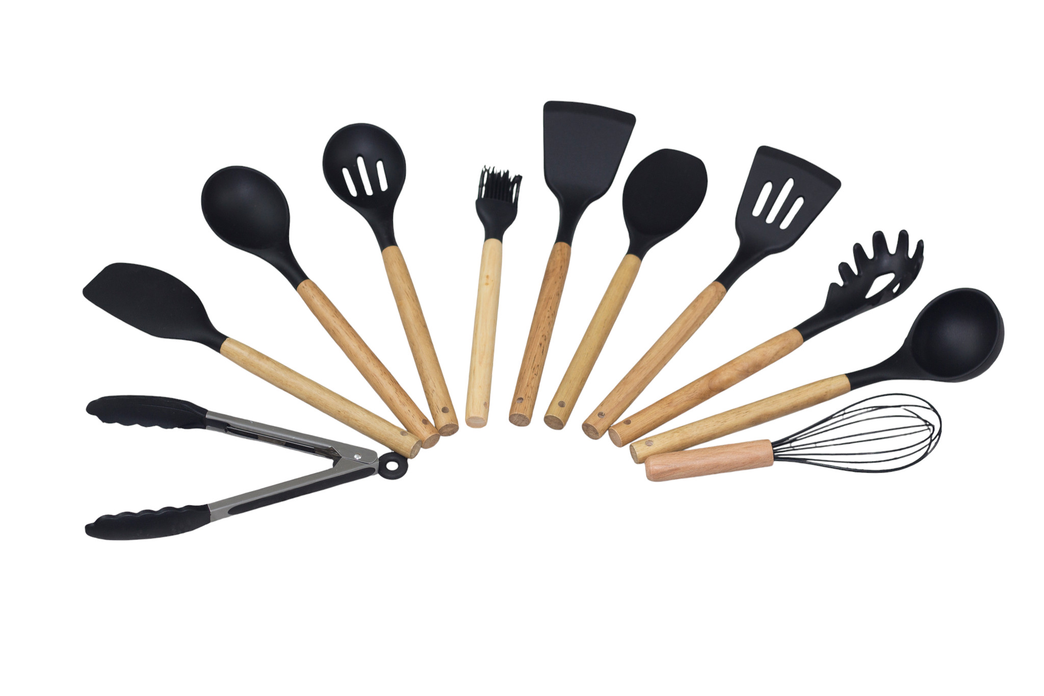 Premium Silicone Kitchen Utensil Set Bangladesh – Aminsuk WoodPro Kitchen Tools thumbnail 3