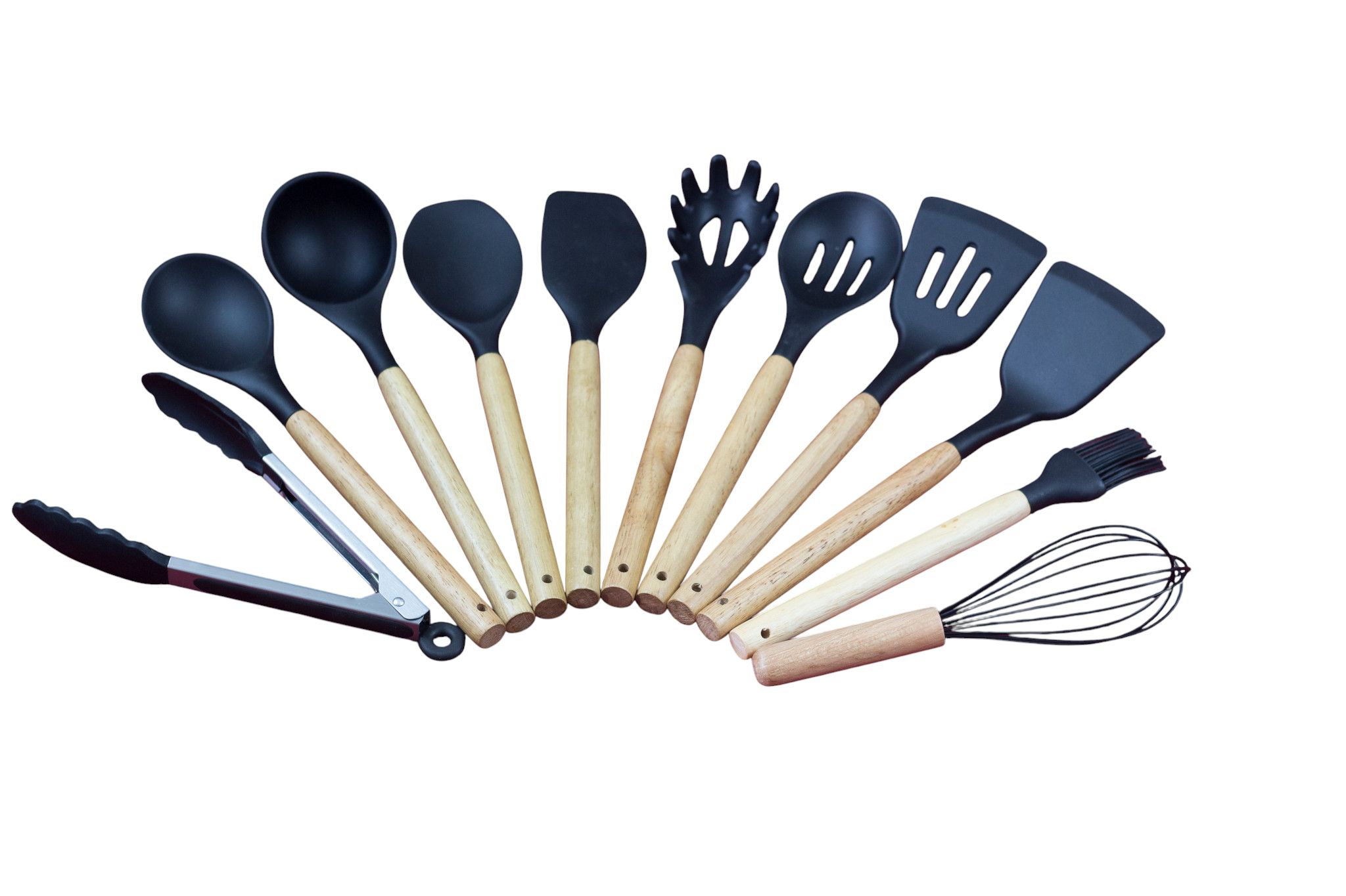 Premium Silicone Kitchen Utensil Set Bangladesh – Aminsuk WoodPro Kitchen Tools thumbnail 4
