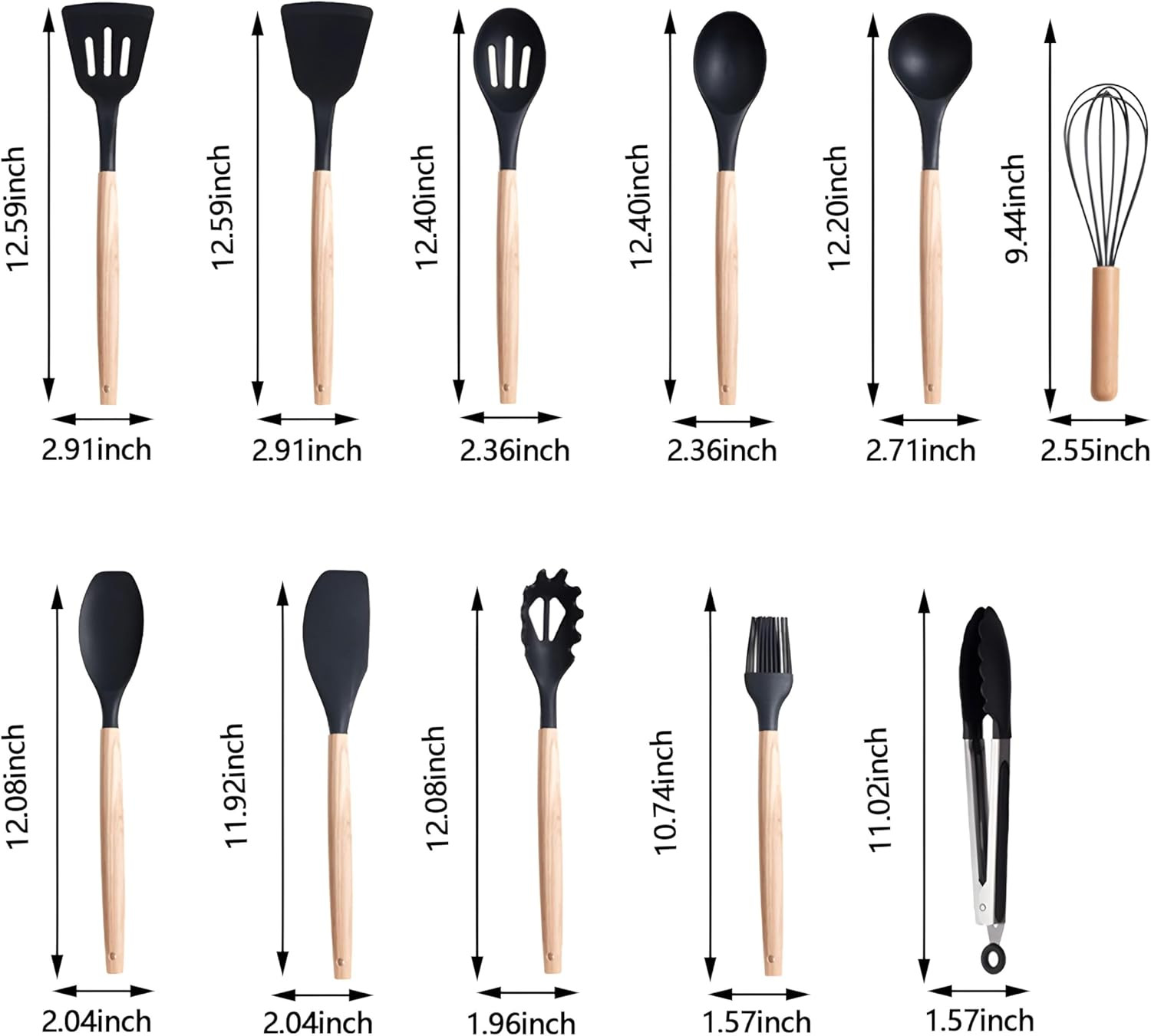 Premium Silicone Kitchen Utensil Set, Best price in Bangladesh – Aminsuk WoodPro Kitchen Tools thumbnail 7