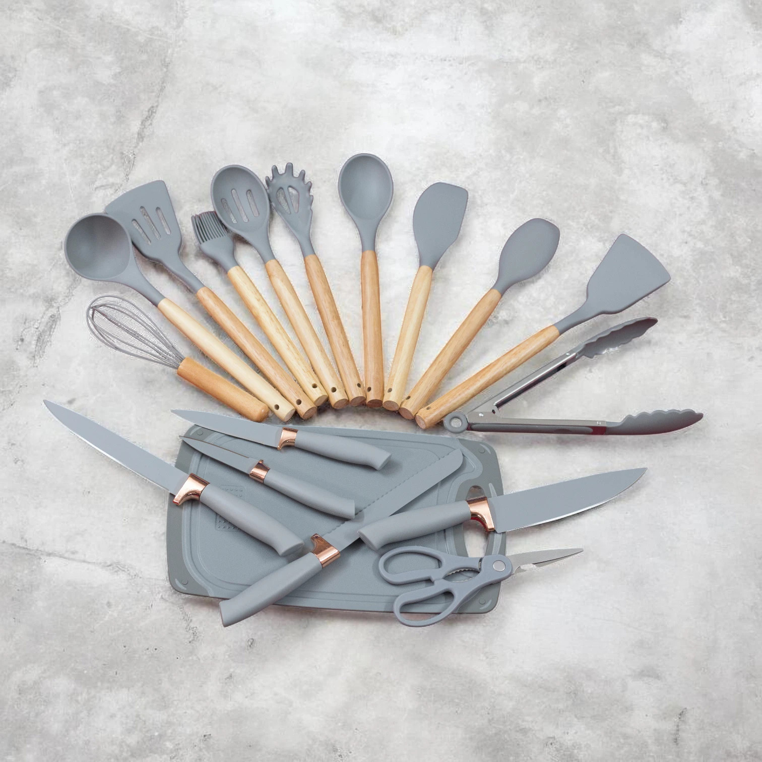 Premium Silicone Kitchen Utensil Set, Best price in Bangladesh – Aminsuk WoodPro Kitchen Tools thumbnail 13