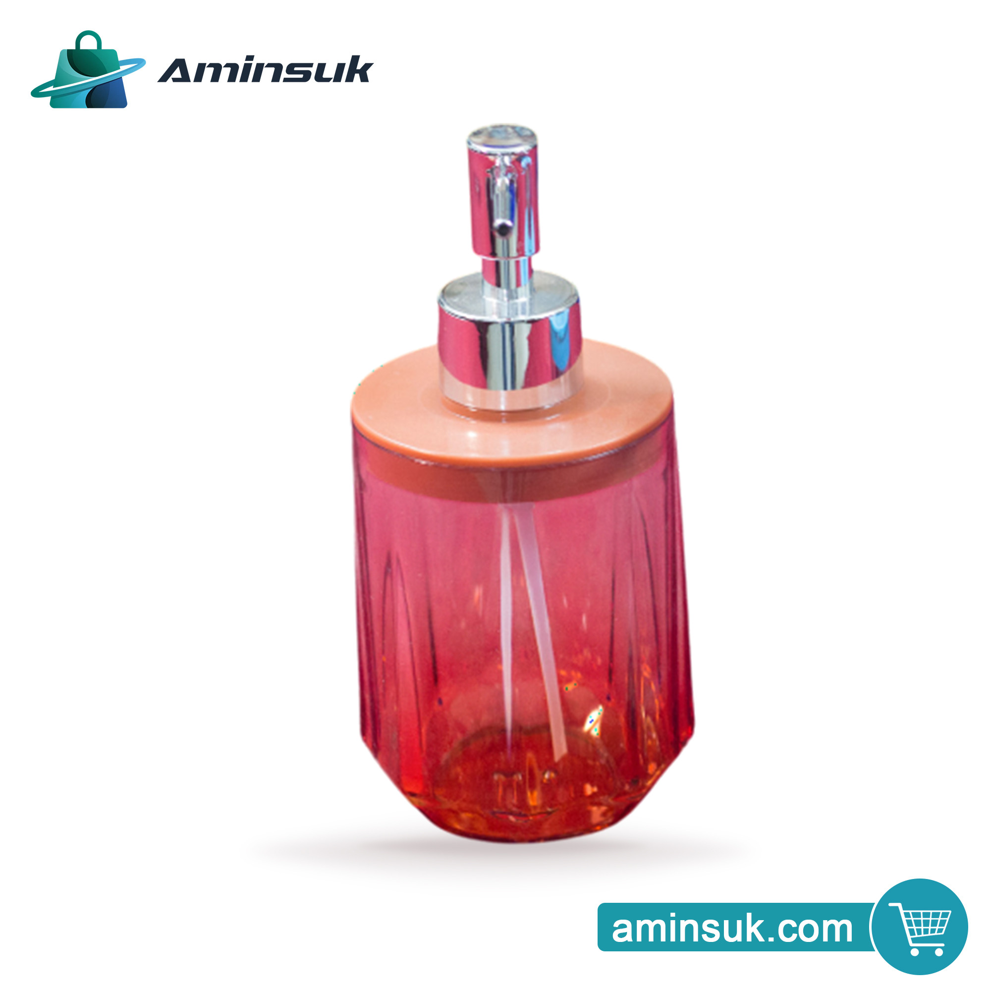 Acrylic Soap Dispenser Pump for Bathroom and Kitchen Refillable Hand Washing