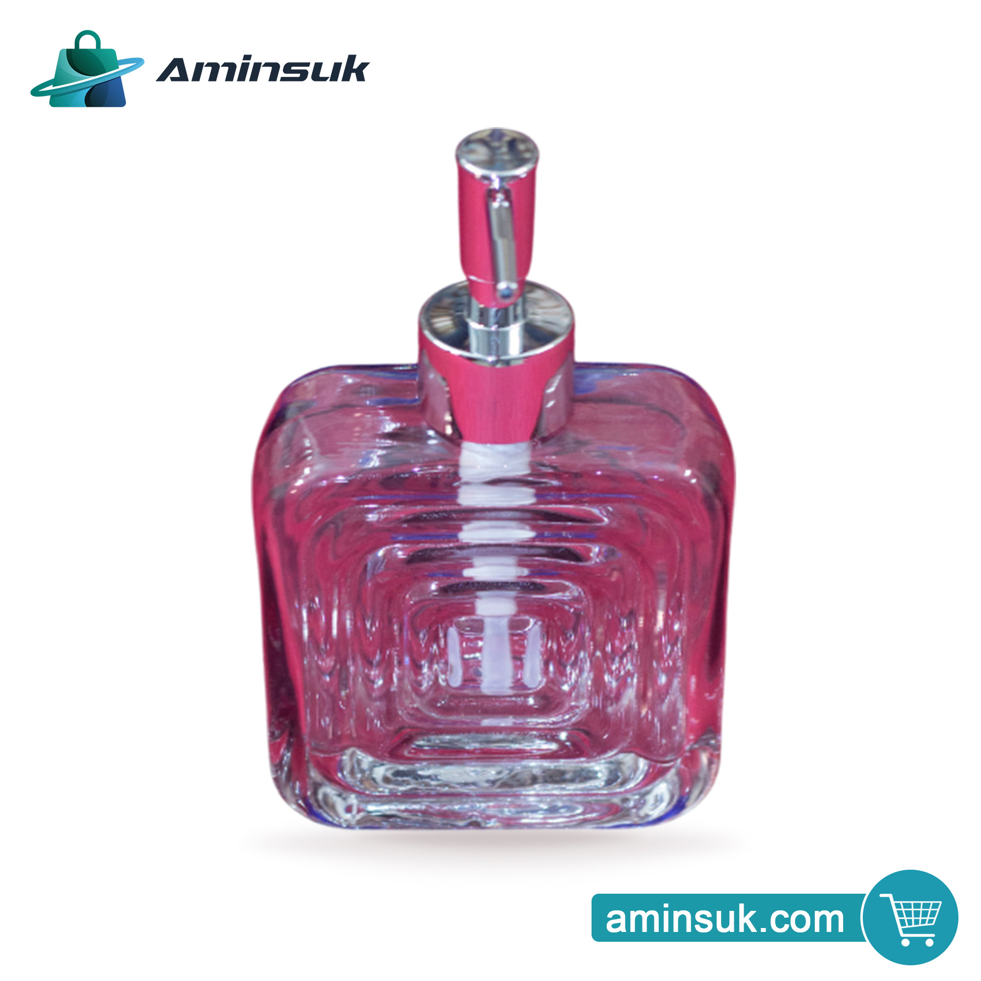 Luxury Square Glass Liquid Soap Dispenser