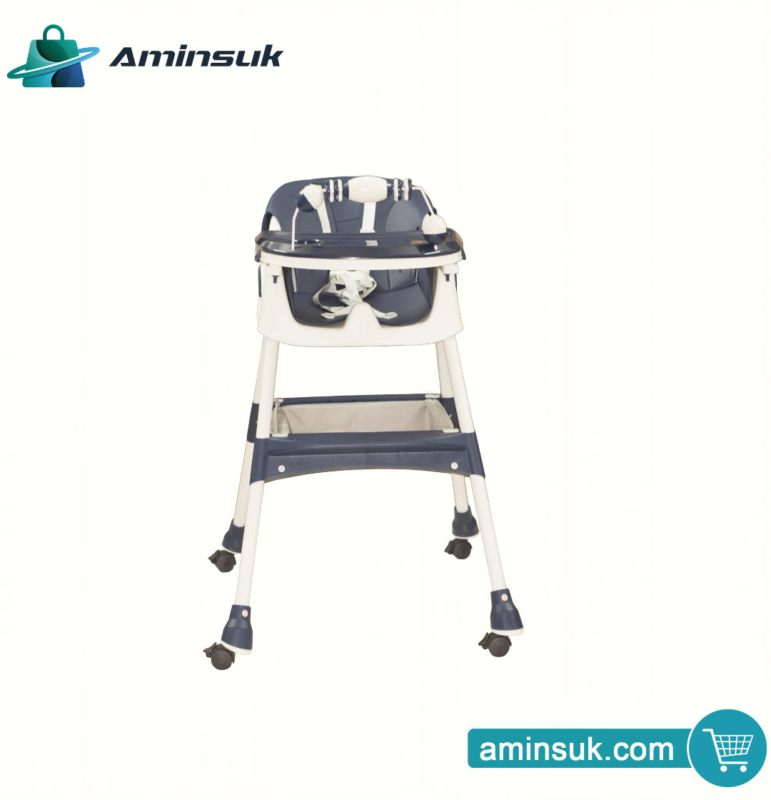 Premium Baby Dining High Chair with Safety Belt & Feeding Tray thumbnail 16
