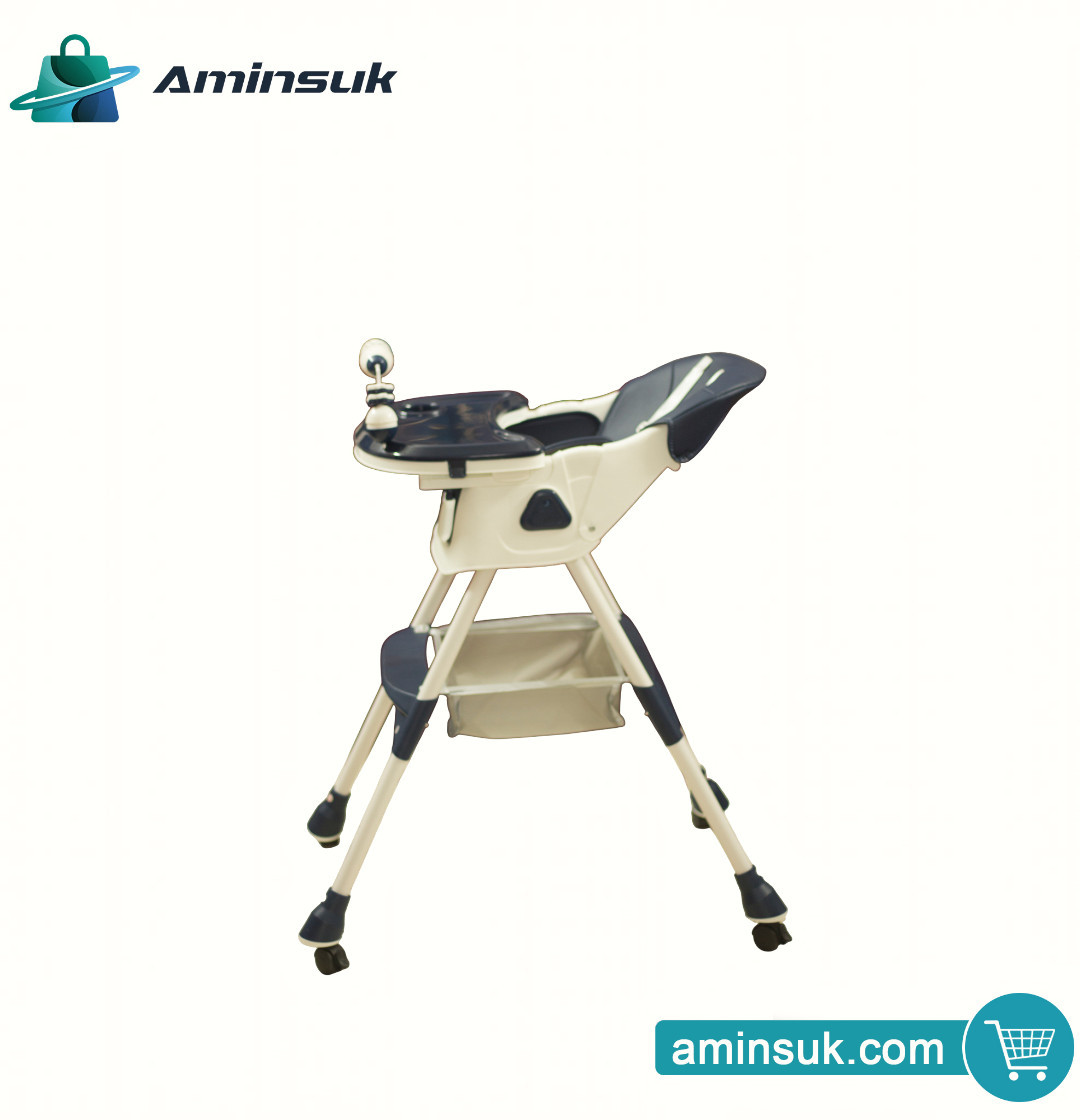 Premium Baby Dining High Chair with Safety Belt & Feeding Tray thumbnail 3