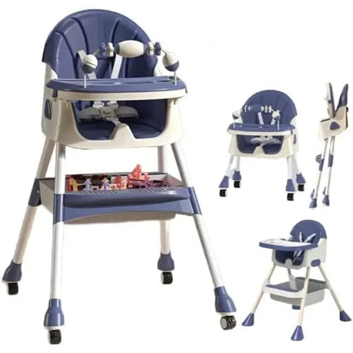Premium Baby Dining High Chair with Safety Belt & Feeding Tray thumbnail 5