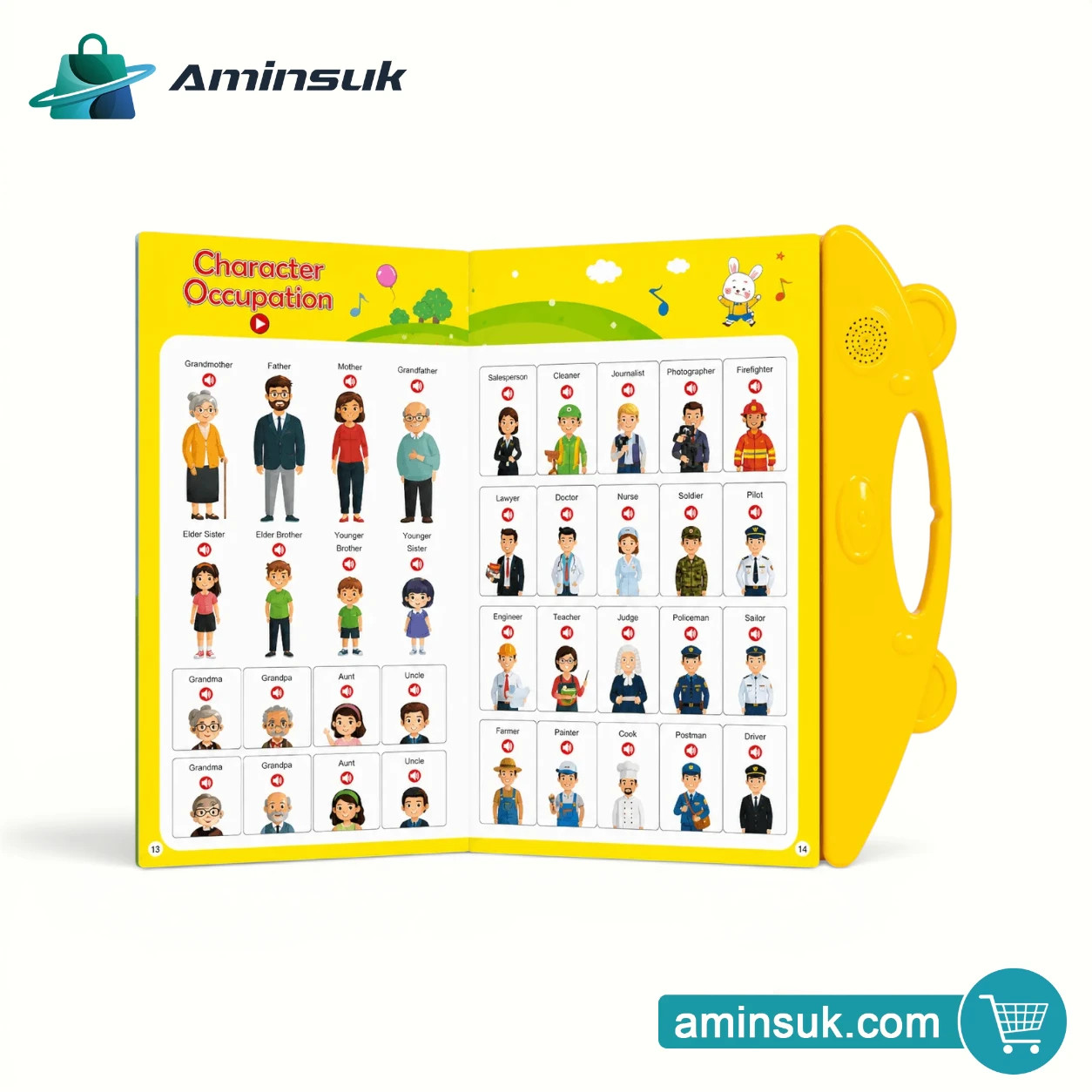 Interactive Talking English Learning Book for Kids | Educational Touch & Learn Audio Book thumbnail 9