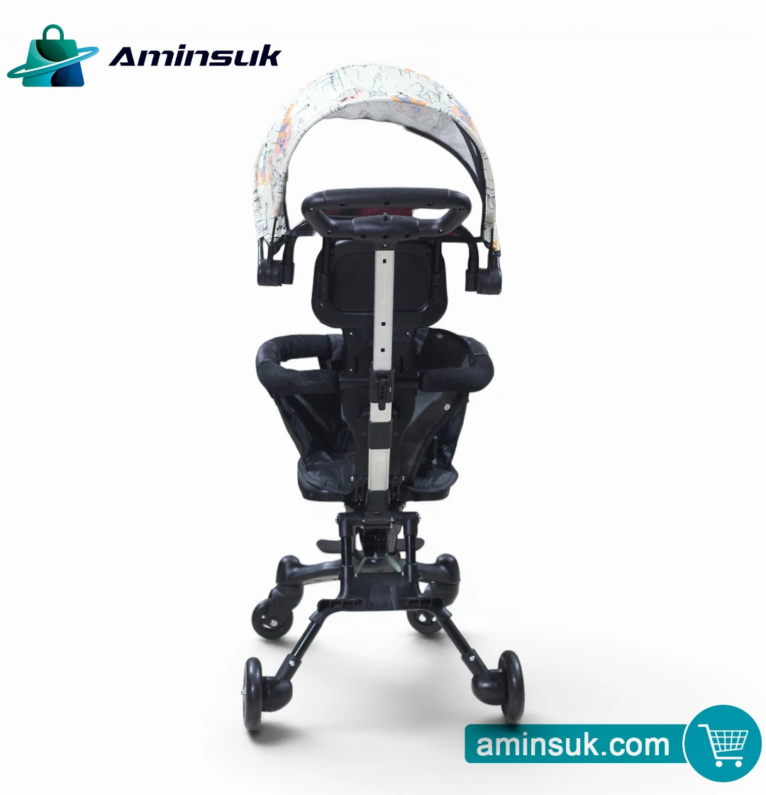 Premium Foldable Baby Stroller with Canopy – Lightweight, Safe & Comfortable Baby Stroller thumbnail 3