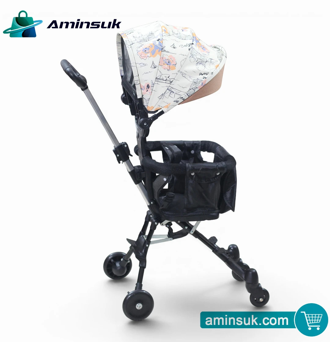 Premium Foldable Baby Stroller with Canopy – Lightweight, Safe & Comfortable Baby Stroller thumbnail 4