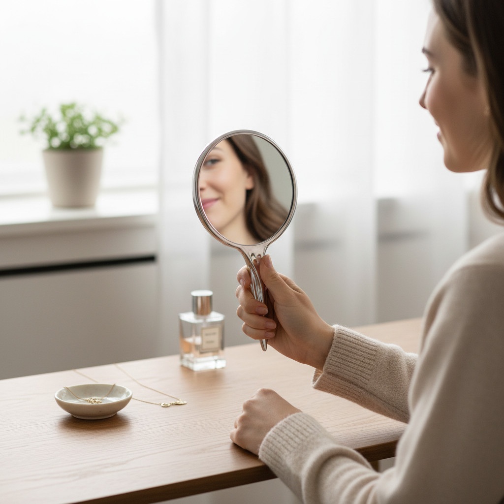 Single Sided Compact Makeup Mirror