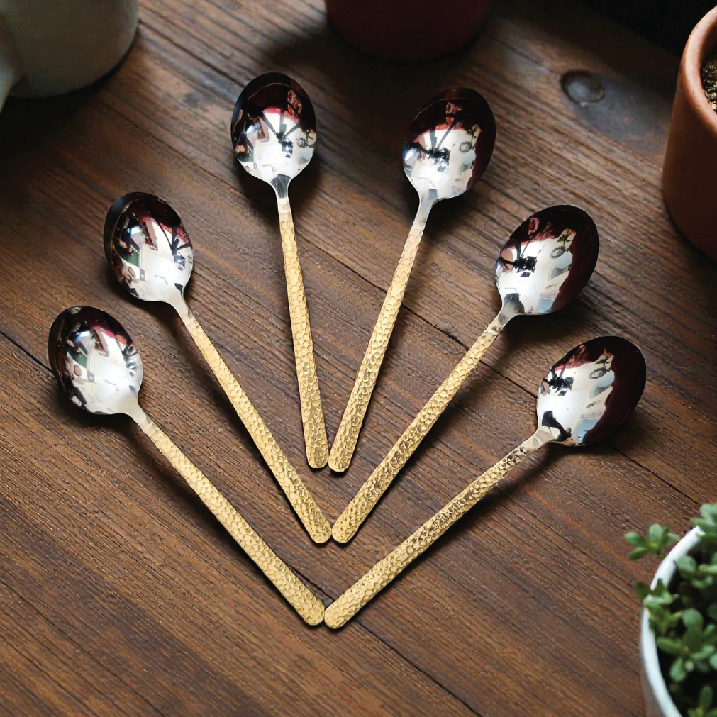 Premium Stainless Steel Table Spoon Set (6 Pcs)