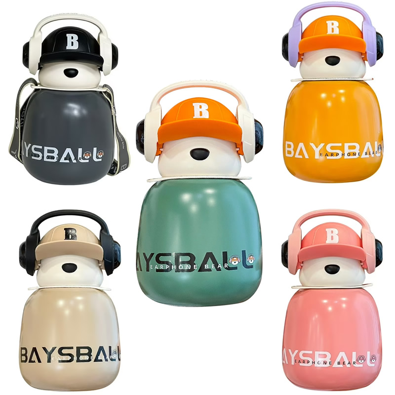 Cute Bear Kids Thermos Bottle | 316 Stainless Steel Insulated Water Bottle