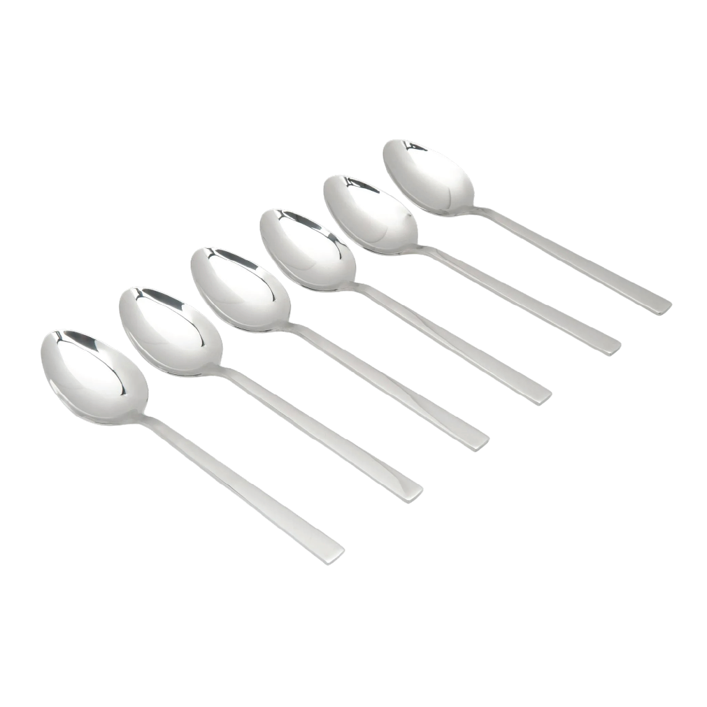Girit Stainless Steel Dinner Spoon Set (6 Pcs)