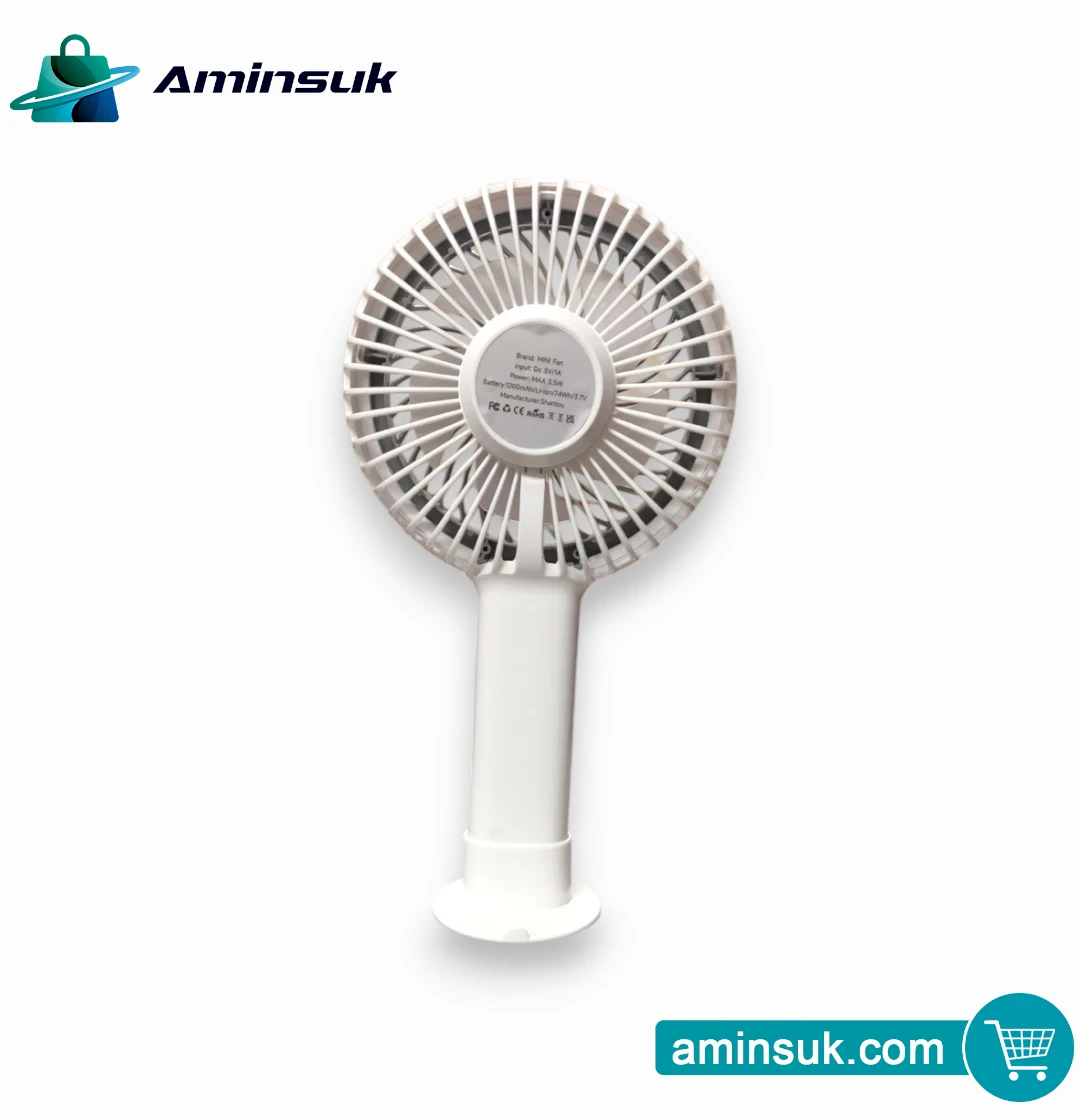 Rechargeable Mini Fan | Portable Table & Hand Fan | USB Charging Mini Fan thumbnail 9