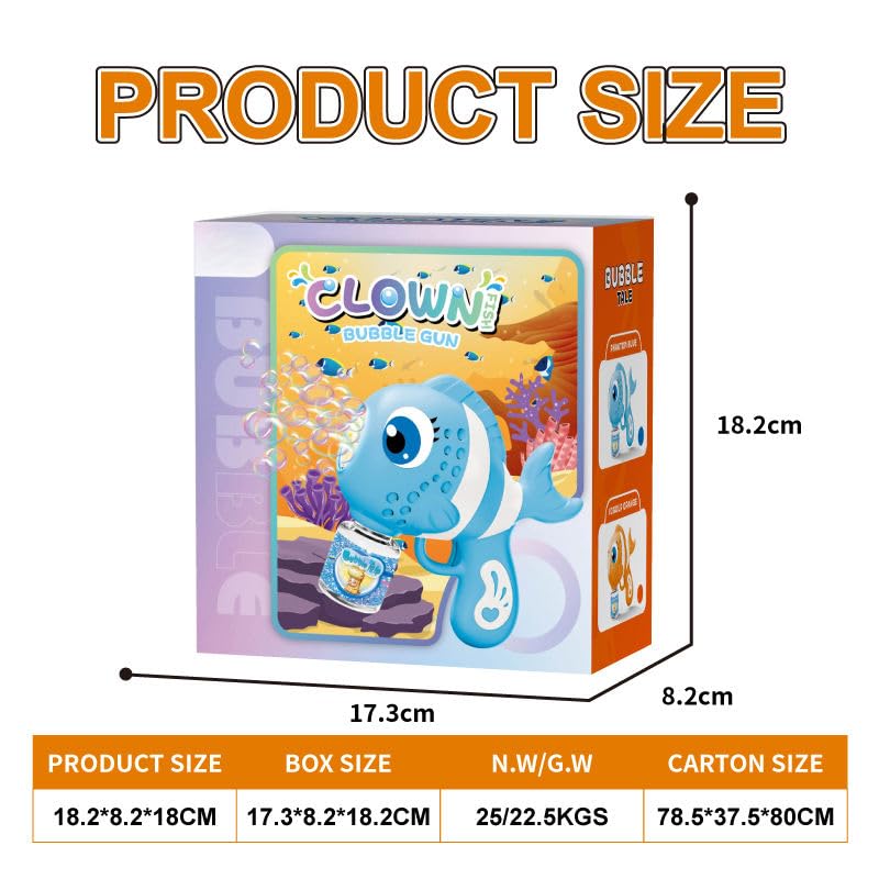 Automatic Fish Bubble Machine for Kids thumbnail 7