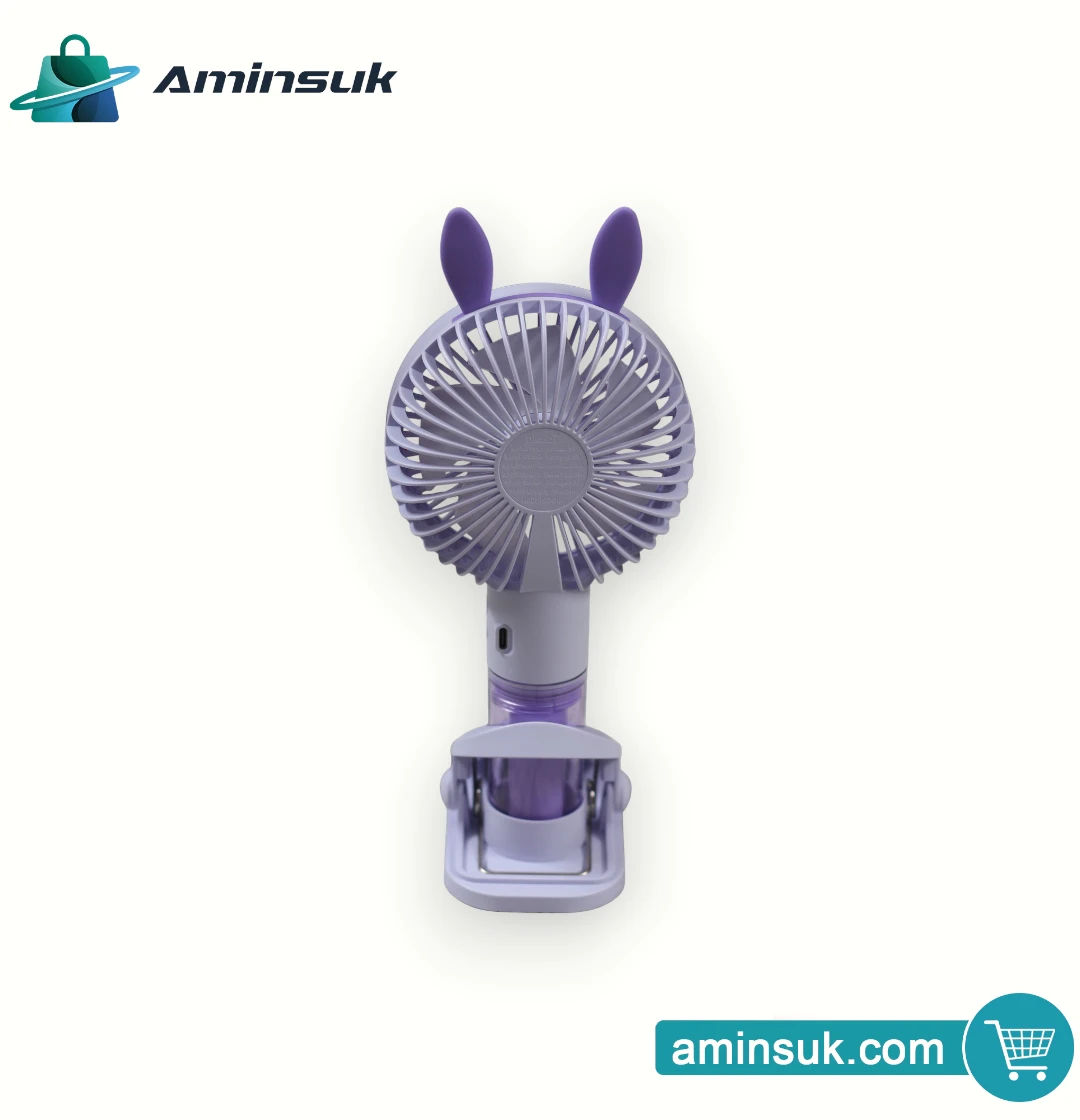 Bunny Ear Portable Mini Fan with Water Mist Spray thumbnail 10