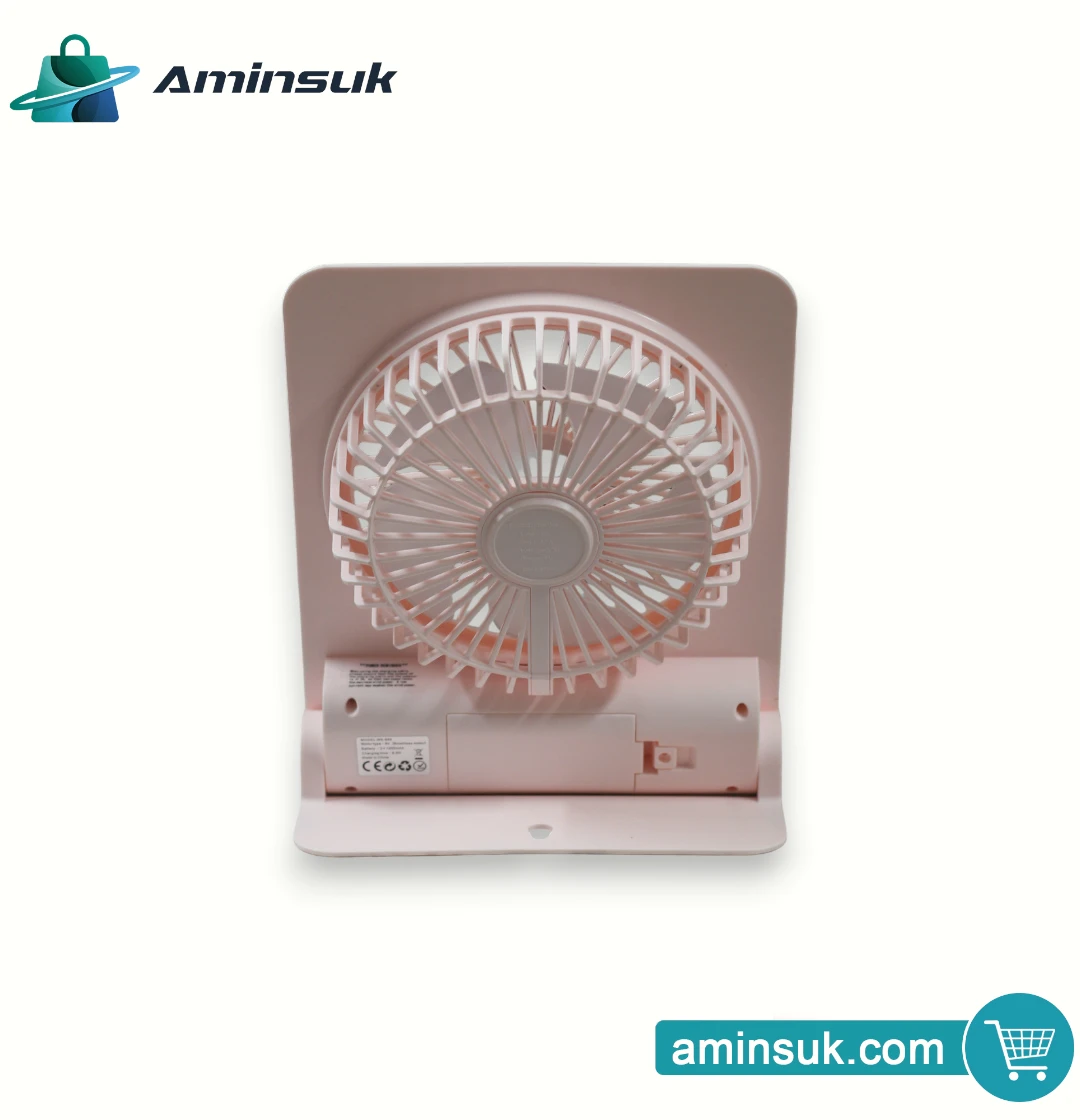 Folding Ultra-Thin Rechargeable Fan | LED Light Portable Table Fan thumbnail 9