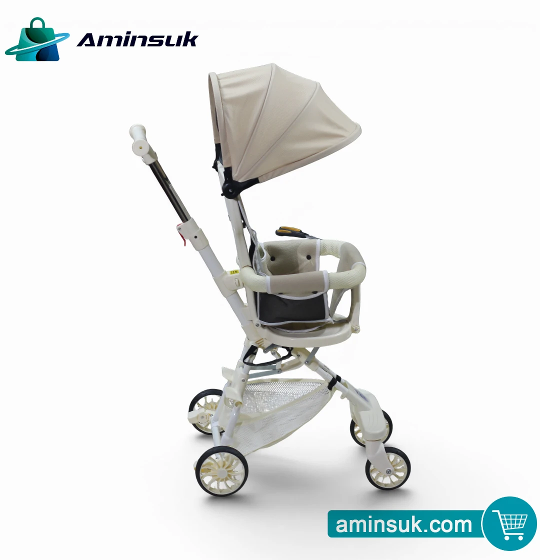 Premium Baby Tricycle Stroller with Canopy | Foldable Kids Push Trike thumbnail 10