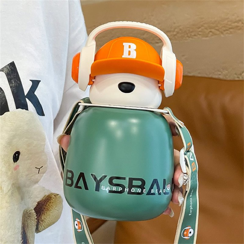 Cute Bear Kids Thermos Bottle | 316 Stainless Steel Insulated Water Bottle thumbnail 9