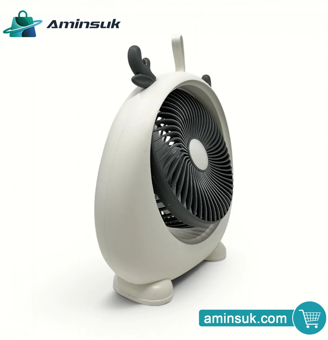 Cute Mini Portable Desk Fan – USB Rechargeable Personal Cooling Fan thumbnail 8
