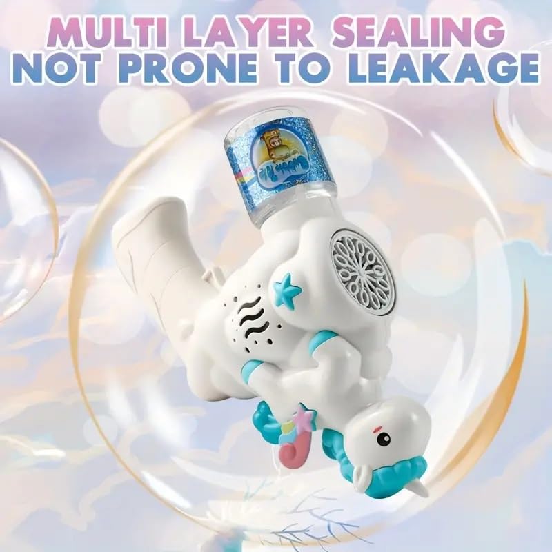Unicorn Bubble Gun Machine for Kids – Automatic Light & Music Bubble Toy thumbnail 3