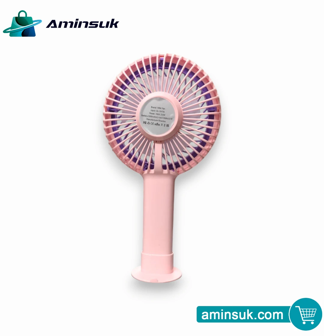 Rechargeable Mini Fan | Portable Table & Hand Fan | USB Charging Mini Fan thumbnail 6