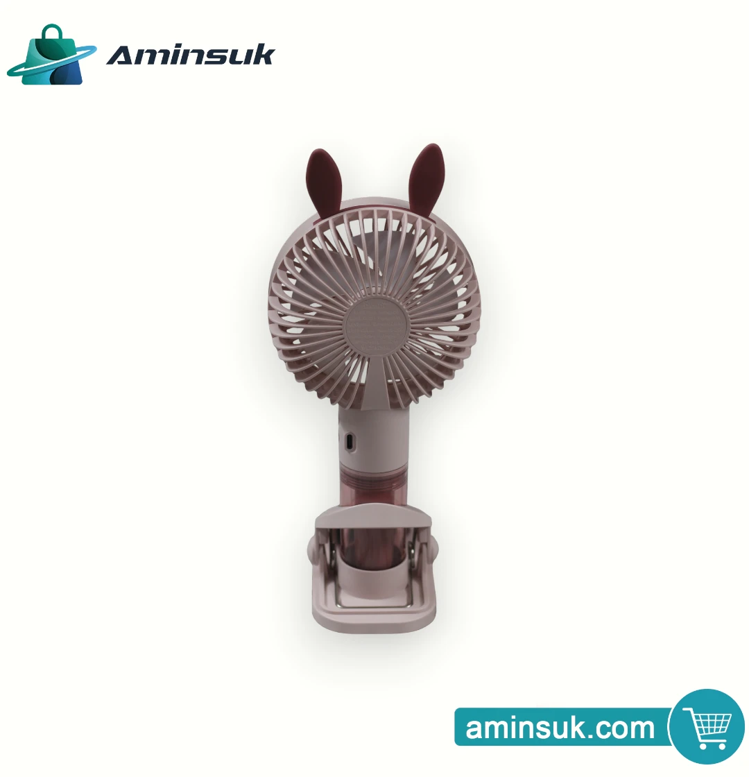 Bunny Ear Portable Mini Fan with Water Mist Spray thumbnail 14