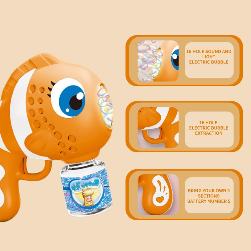 Automatic Fish Bubble Machine for Kids thumbnail 8