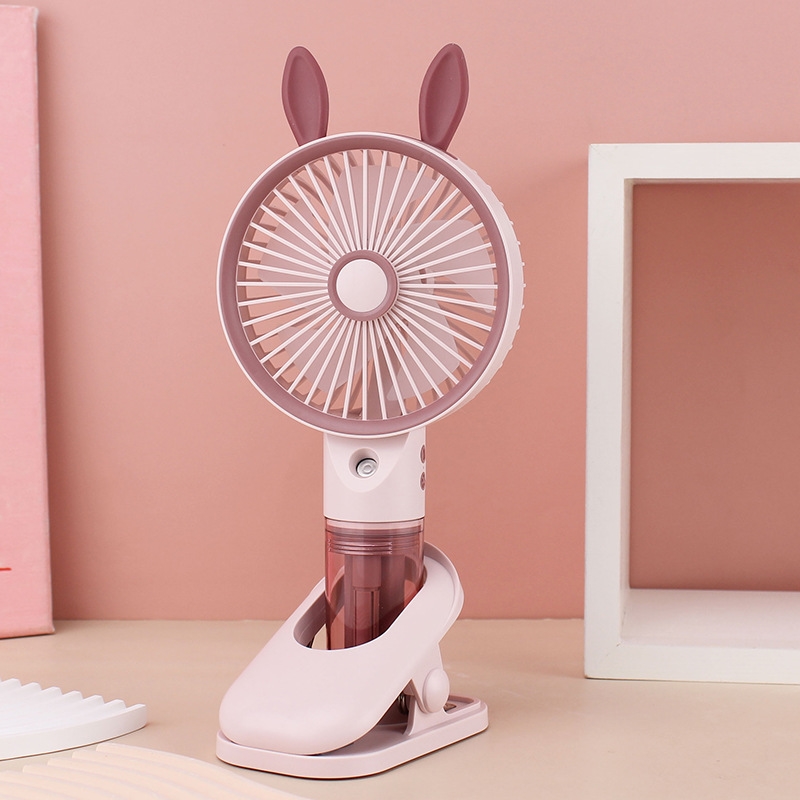 Bunny Ear Portable Mini Fan with Water Mist Spray thumbnail 12