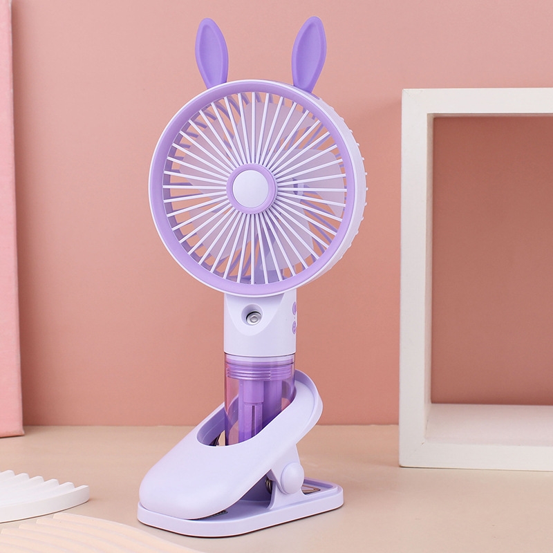 Bunny Ear Portable Mini Fan with Water Mist Spray thumbnail 8