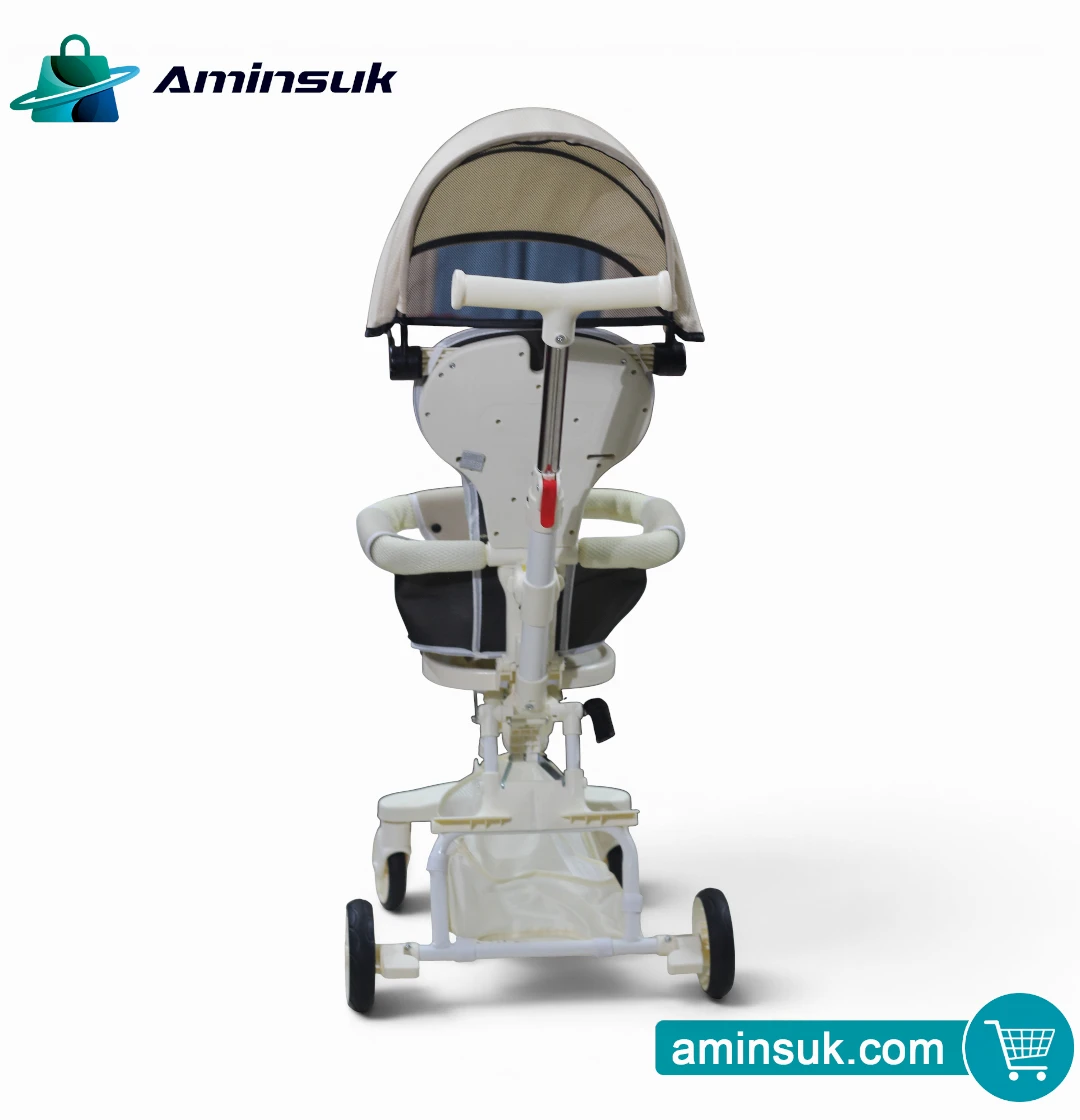Premium Baby Tricycle Stroller with Canopy | Foldable Kids Push Trike thumbnail 8