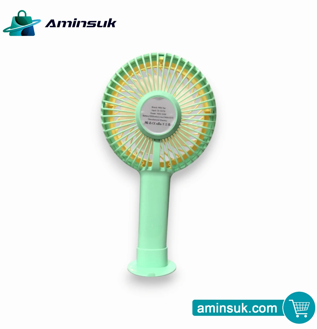 Rechargeable Mini Fan | Portable Table & Hand Fan | USB Charging Mini Fan thumbnail 3