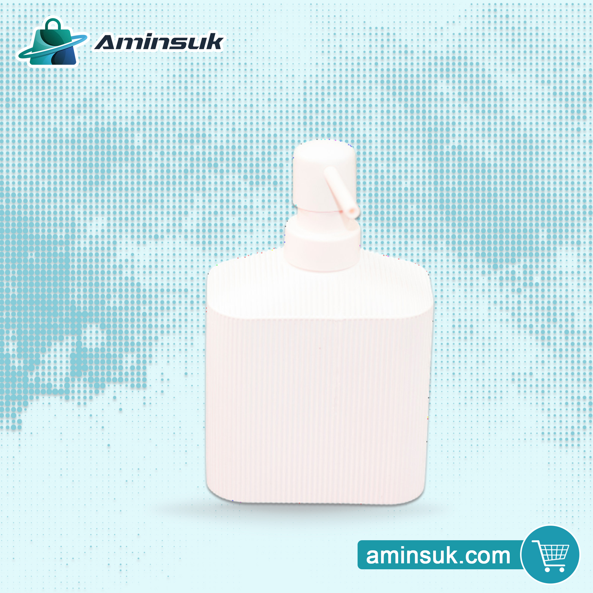 Ribbed Design Liquid Soap Dispenser – Pink & Black | thumbnail 7