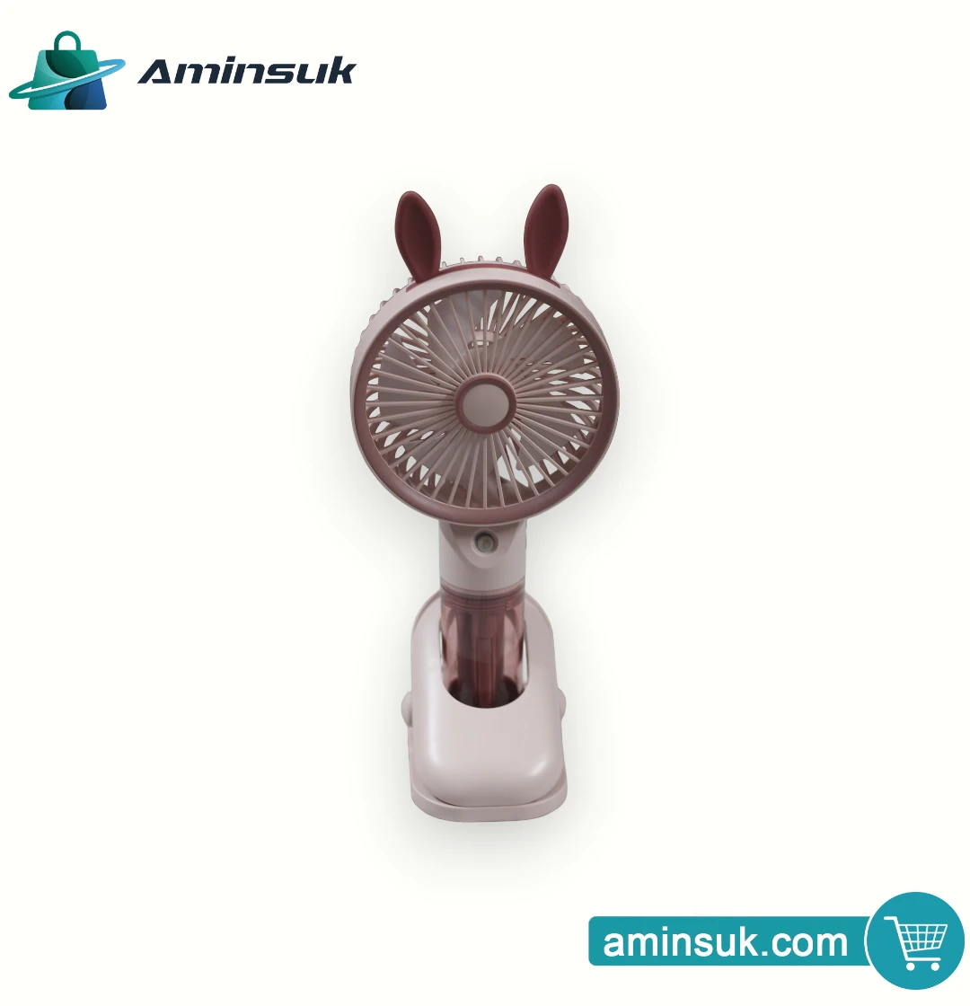 Bunny Ear Portable Mini Fan with Water Mist Spray thumbnail 13