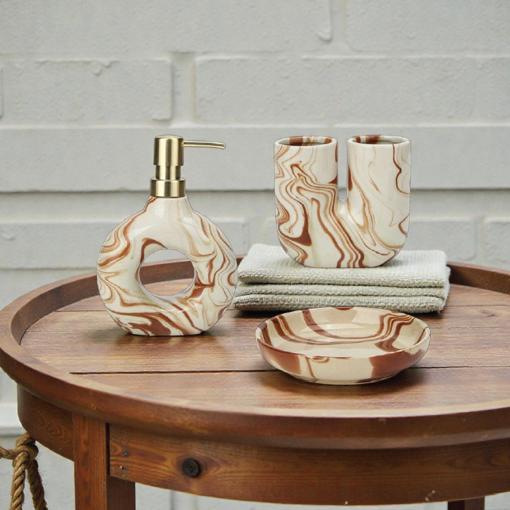 Eclat Luxe Ceramic Bathroom Set thumbnail 2