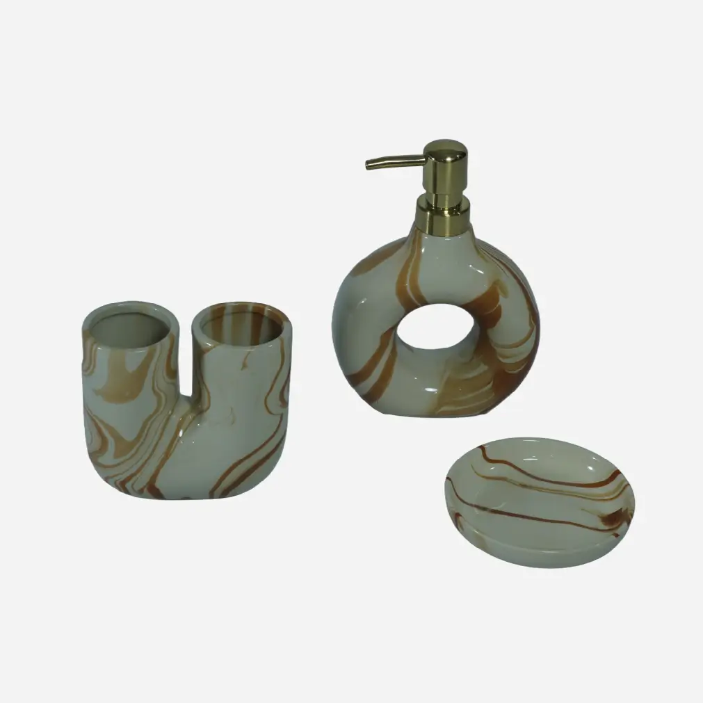 Eclat Luxe Ceramic Bathroom Set thumbnail 3