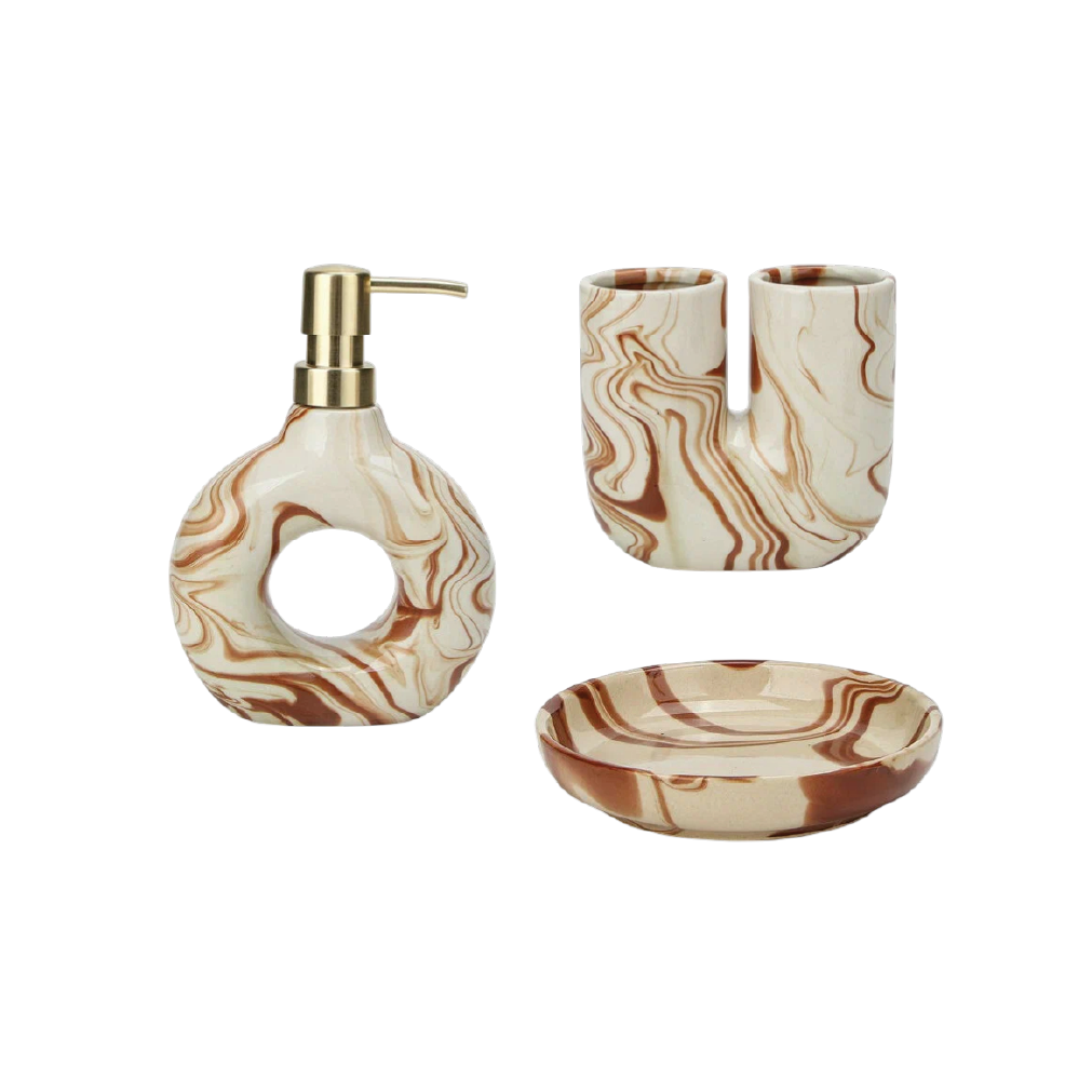Eclat Luxe Ceramic Bathroom Set thumbnail 4