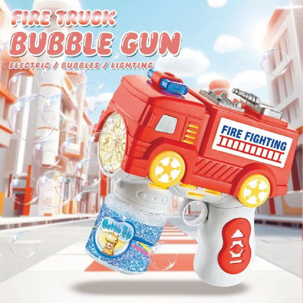 Fire Truck Electric Bubble Gun for Kids thumbnail 3