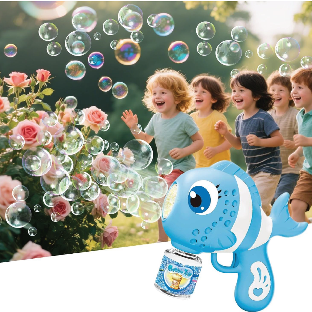 Automatic Fish Bubble Machine for Kids thumbnail 3