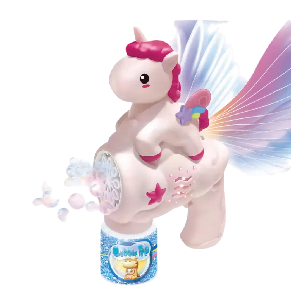 Unicorn Bubble Gun Machine for Kids – Automatic Light & Music Bubble Toy thumbnail 5