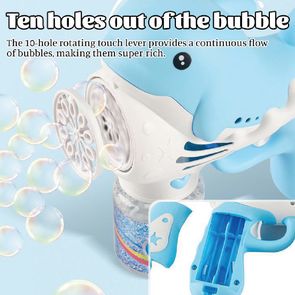 Dolphin Bubble Blaster – Electric Kids Bubble Machine thumbnail 3