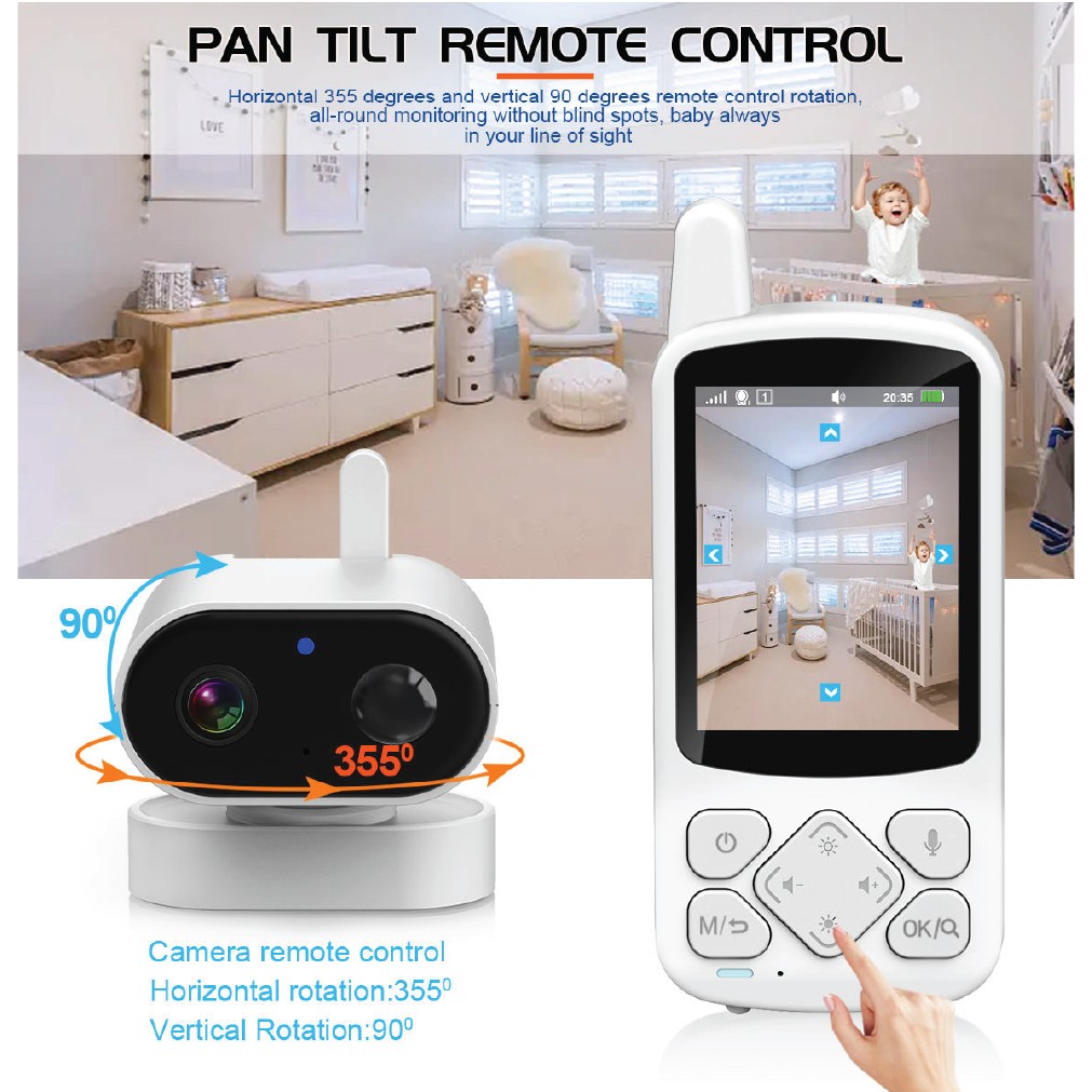 Baby Monitor 2.8 Inch – SecureView Pro Ultimate Safety for Baby & Elderly thumbnail 2