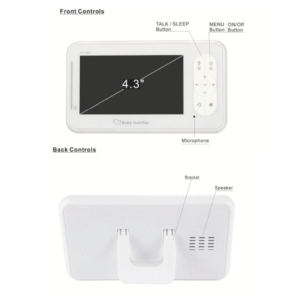 Baby Monitor 4.3 Inch HD Wireless Camera – Smart & Secure Parenting Solution in Bangladesh thumbnail 5