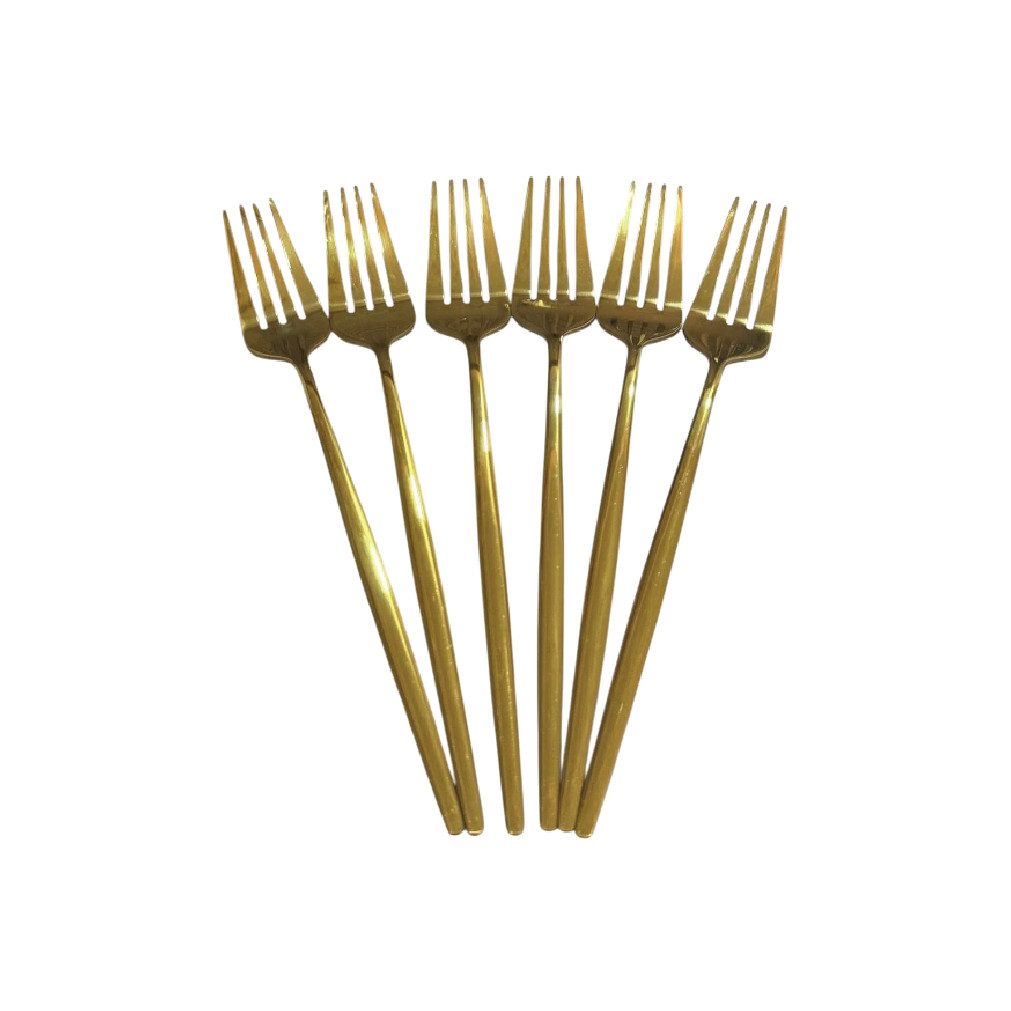 AurumGold Luxury Fork Set (6 Pieces) thumbnail 1