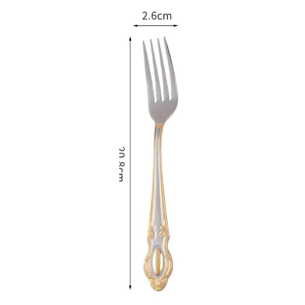 AurumGold Stainless Steel Fork Set (6 Pcs) thumbnail 5