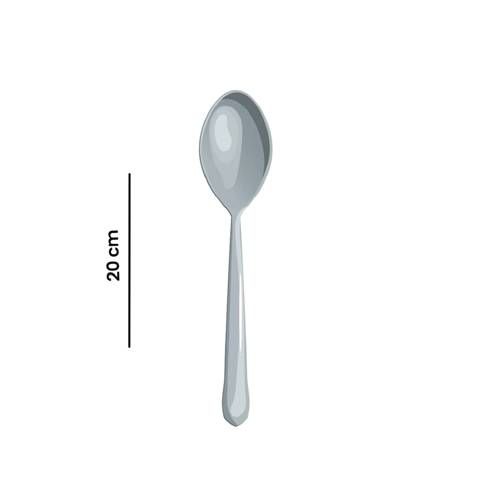 Girit Stainless Steel Dinner Spoon Set (6 Pcs) thumbnail 3