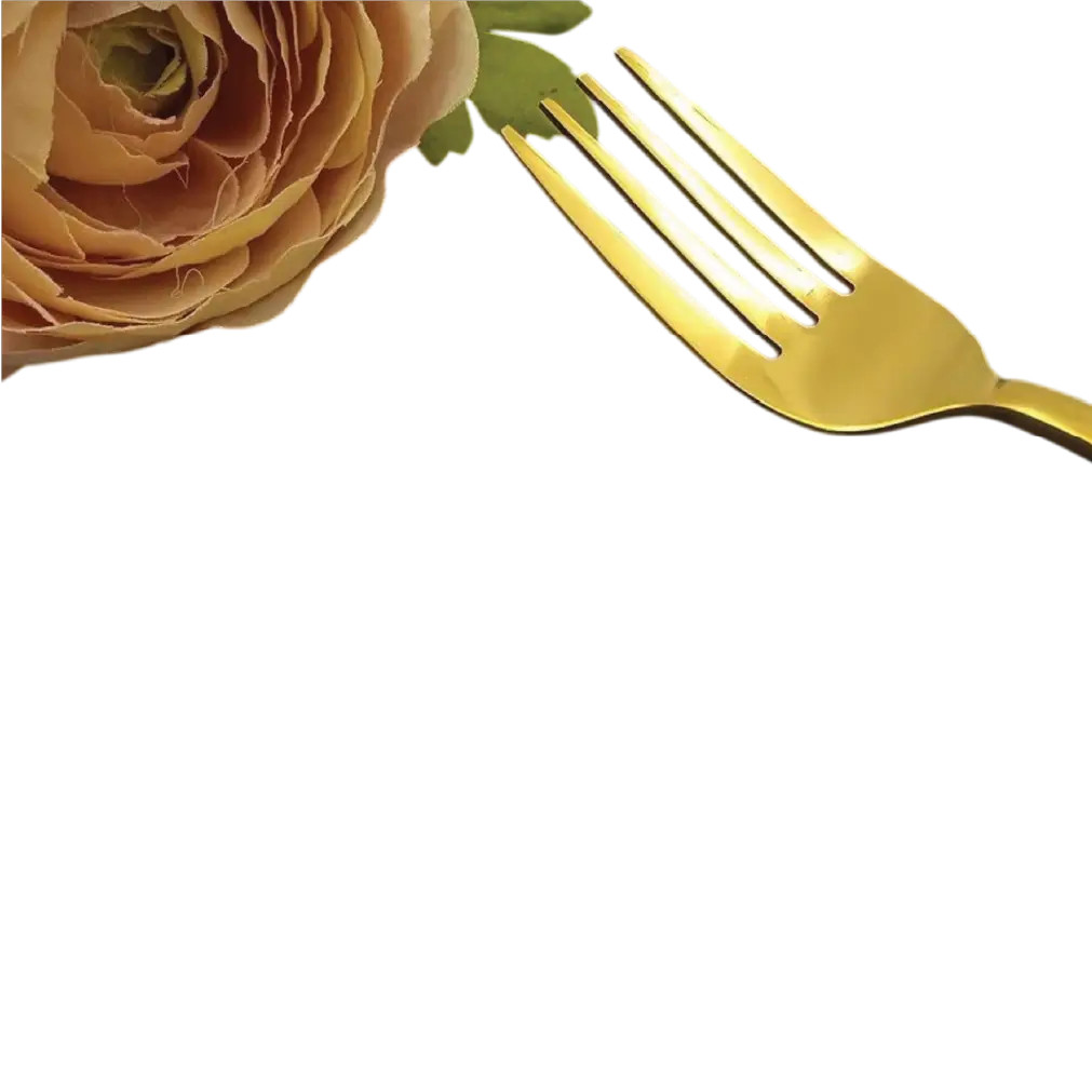 Royal Azure Gold Dinner Fork Set thumbnail 2