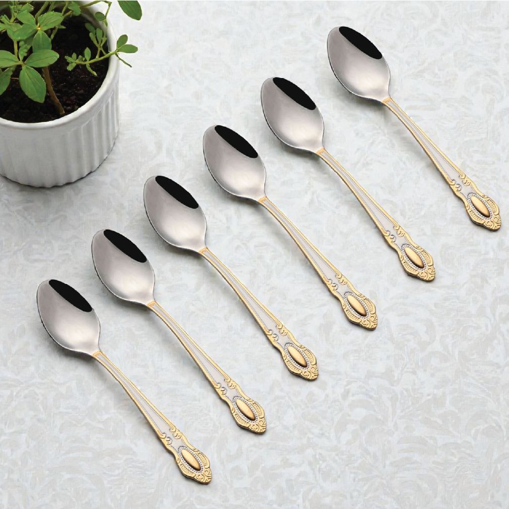 Royal Stainless Steel Tea Spoon Set (6 Pcs) thumbnail 1