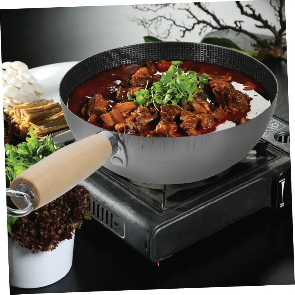 22cm Honeycomb Stainless Steel Non-Stick Frying Pan thumbnail 1