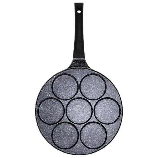 7-Hole Premium Non-Stick Breakfast Pancake & Egg Frying Pan thumbnail 2